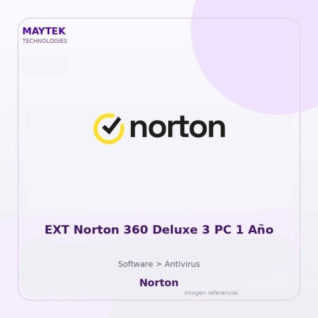 EXT Norton 360 Deluxe 3 PC 1 Año $