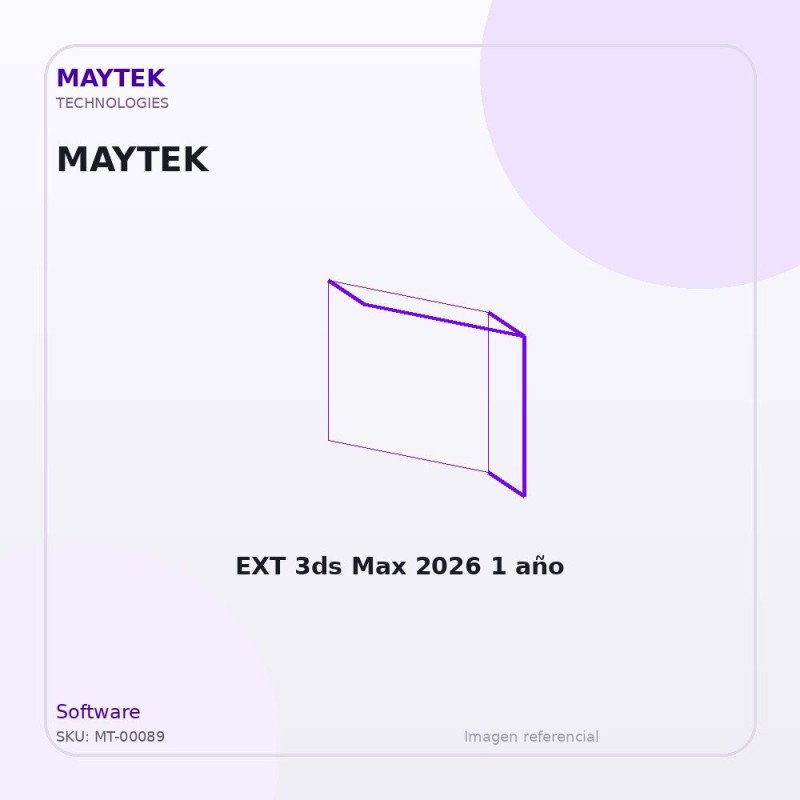 Autodesk EXT 3ds Max 2026 1 año