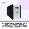 UPS Wattana Startec St-u-850 Lite 600va/360w Interactiva, 6 Salidas