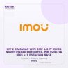 Imou KIT 2 Camaras WIFI 2MP 1/2.7" CMOS Night Vision 10M Detec. PIR 5VDC/1A IP65 + 1 Estacion BASE