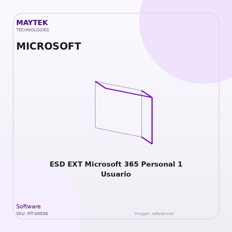ESD EXT Microsoft 365 Personal 1 Usuario
