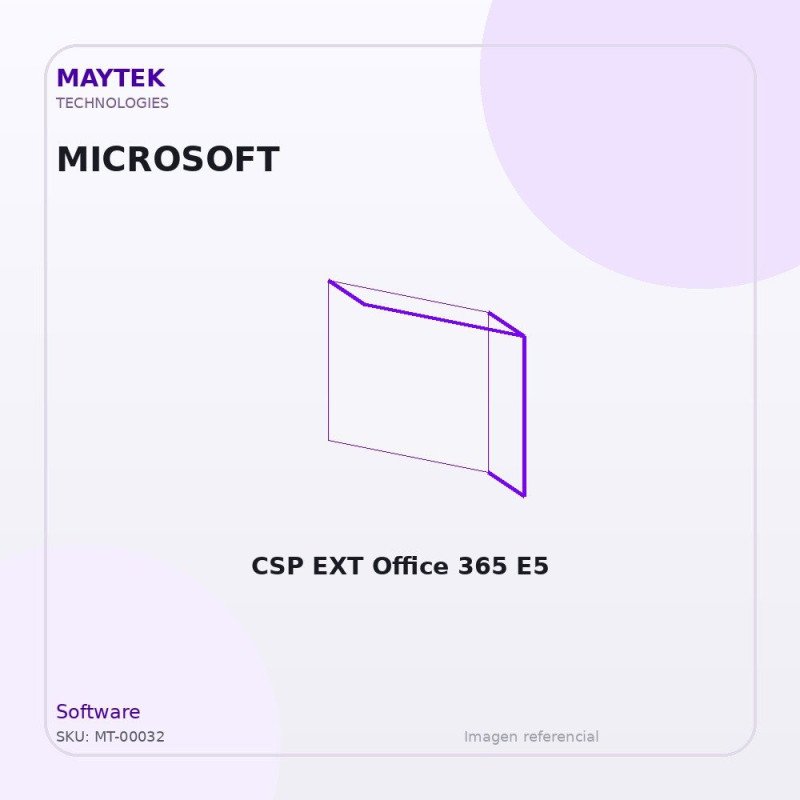 Microsoft CSP EXT Office 365 E5