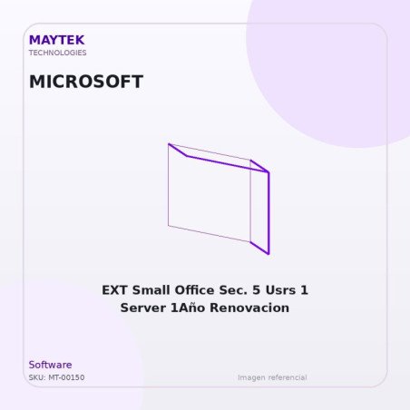 Microsoft EXT Small Office Sec. 5 Usrs 1 Server 1Año Renovacion