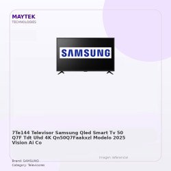 Televisor Samsung QLED Smart TV 50" Q7F | TDT | UHD 4K | QN50Q7FAAKXZL | Modelo 2025 | Vision AI | Control con Comando de VOZ