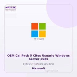 Microsoft OEM Cal Pack 5 Cltes Usuario Windows Server 2025