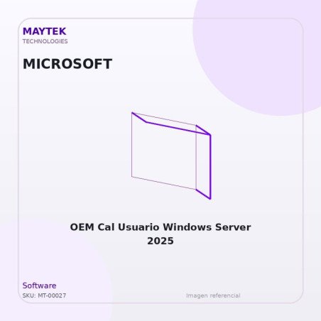 Microsoft OEM Cal Usuario Windows Server 2025