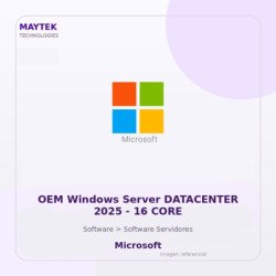 Microsoft OEM Windows Server DATACENTER 2025 | 16 CORE