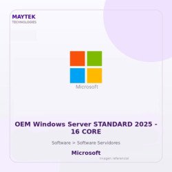 Microsoft OEM Windows Server STANDARD 2025 | 16 CORE