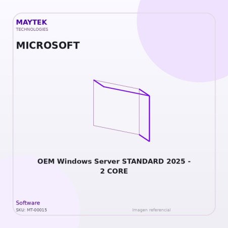Microsoft OEM Windows Server STANDARD 2025 | 2 CORE