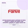 Fanvil Intercomunicador Gateway IP para Voceo 2 Lineas SIP Onvif POE Soporta Camara IP 1080P Audio HD
