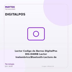 Digitalpos Lector Codigo De Barras Digitalpos Dig-d40rb Lector Inalambrico/bluetooth-lectura De Codigos 1d/2d, Con Pantalla
