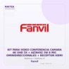 Fanvil KIT para Video Conferencia Camara 4K UHD 5X + Altavoz 3W 8 MIC Ominidireccionales + Receptor HDMI