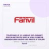 Fanvil Telefono IP 12 Lineas SIP Gigabit POE Bluetooth WIFI 6 VIAS Confer AGENDA1000 Audio HD PANT3.5"COLOR