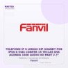 Fanvil Telefono IP 6 Lineas SIP Gigabit POE IPV6 6 VIAS Confer 15 Teclas DSS Agenda 1000 Audio HD PANT 2.7"