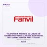Fanvil Telefono IP Android 20 Lineas SIP Gigabit POE Video Llamada Bluetooth WIFI 10VIAS Confer PANT7"TOUCH