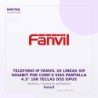 Telefono IP Fanvil 20 Lineas SIP Gigabit POE CONF.3 VIAS Pantalla 4.3" 106 Teclas DSS OPUS