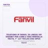 Telefono IP Fanvil 20 Lineas SIP Gigabit POE CONF.3 VIAS Pantalla Tactil 7" 127 Teclas DSS OPUS