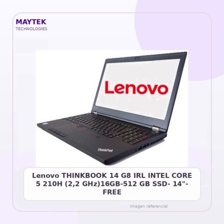 Lenovo THINKBOOK 14 G8 IRL INTEL CORE 5 210H (2,2 GHz)16GB-512 GB SSD- 14"- FREE