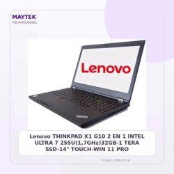 Lenovo THINKPAD X1 G10 2 EN 1 INTEL ULTRA 7 255U(1,7GHz)32GB-1 TERA SSD-14" TOUCH-WIN 11 PRO