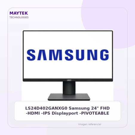 LS24D402GANXG0 Samsung 24" FHD -HDMI -IPS | Displayport -PIVOTEABLE