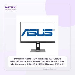 Monitor ASUS TUF Gaming 32" Curvo VG32VQM5B | FHD | HDMI | Display PORT | TASA de Refresco 250HZ | 0,5MS | Altavoz 2W X 2