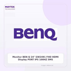 Monitor BEN-Q 24" GW2491 | FHD | HDMI | Display PORT | IPS | 100HZ | 5MS