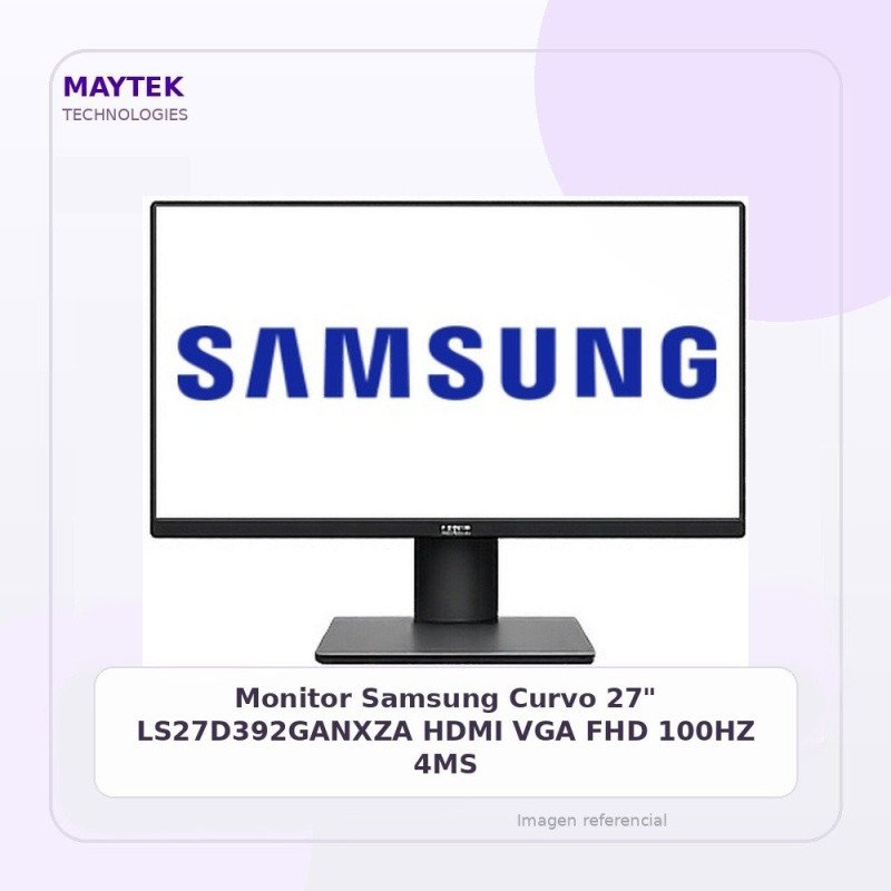 Monitor Samsung Curvo 27" | LS27D392GANXZA | HDMI | VGA | FHD | 100HZ | 4MS