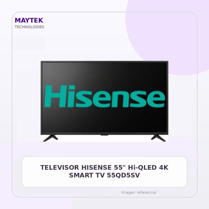 TELEVISOR HISENSE 55" Hi-QLED 4K SMART TV 55QD5SV