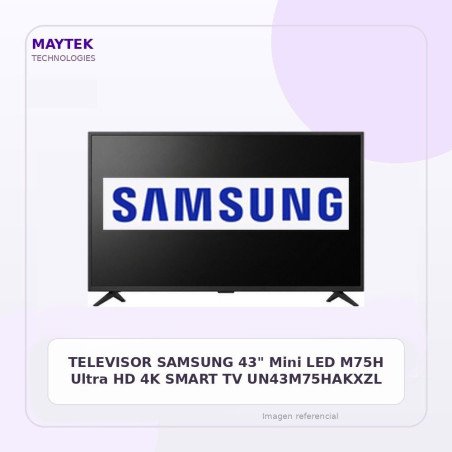 TELEVISOR SAMSUNG 43" Mini LED M75H Ultra HD 4K SMART TV UN43M75HAKXZL