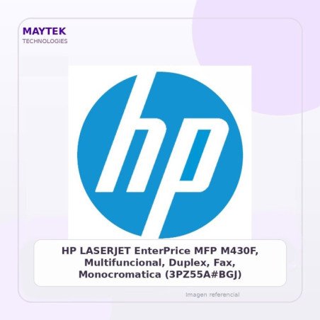 HP LASERJET EnterPrice MFP M430F, Multifuncional, Duplex, Fax, Monocromatica (3PZ55A#BGJ)