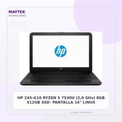 245-G10 RYZEN 5 7530U (2,0 GHz) | 8GB | 512GB SSD- PANTALLA 14" | LINUX
