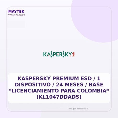 Kaspersky Premium ESD / 1 Dispositivo / 24 Meses / Base *licenciamiento Para Colombia* (kl1047ddads)