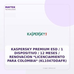 Kaspersky Premium ESD / 1 Dispositivo / 12 Meses / Renovacion *licenciamiento Para Colombia* (kl1047ddafr)