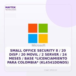 Small Office Security 8 / 20 Disp / 20 Movil / 2 Server / 24 Meses / Base *licenciamiento Para Colombia* (kl4541ddnds)