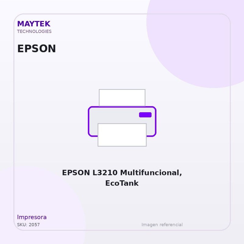 EPSON L3210 Multifuncional, EcoTank
