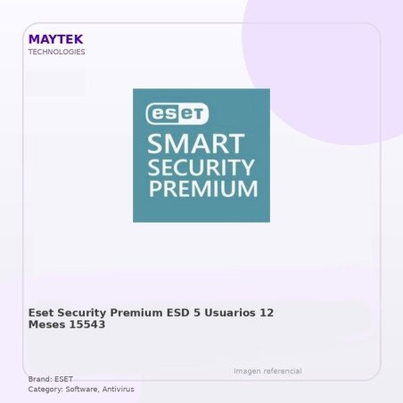 Eset Security Premium / ESD / 5 Usuarios / 12 Meses