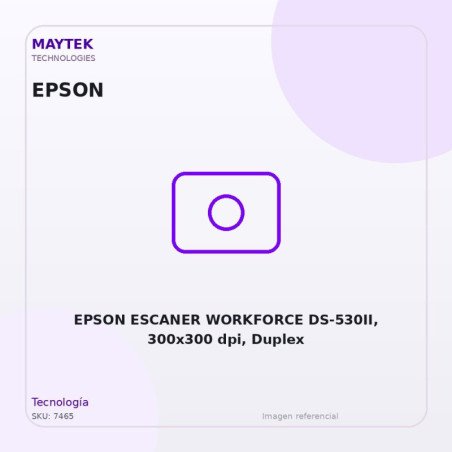 EPSON ESCANER WORKFORCE DS-530II, 300x300 dpi, Duplex