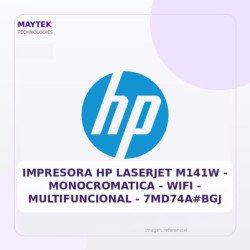Impresora HP Laserjet M141W | Monocromatica | WIFI | Multifuncional | Hasta 21 PPM | 7MD74A#BGJ