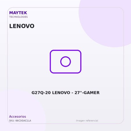 G27Q-20 Lenovo 27"-GAMER -2560 X 1440 -HDMI-DP