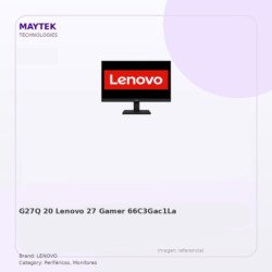 G27Q-20 Lenovo 27"-GAMER -2560 X 1440 -HDMI-DP