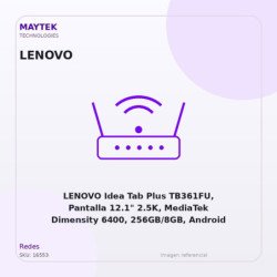 Lenovo Ideatab PLUS Tb361fu - PANT 12,1" 2,5K - OCTA C (2,5ghz/ 2,0ghz) - 256gb - MEM 8GB - ANDR 15 - Doble CAM - WIFI +