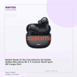 Redmi BUDS 8 LITE | Cancelacion de Ruido | Doble Microfono | BT 5,4 | Control Tactil | IPX4 | 8H Carga Unica MAS 36H del Estuche