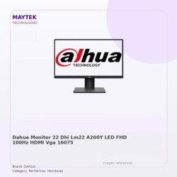 DAHUA MONITOR 22" DHI-LM22-A200Y LED FHD 100Hz HDMI/VGA