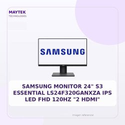 SAMSUNG MONITOR 24" S3 Essential LS24F320GANXZA IPS LED FHD 120Hz "2 HDMI"