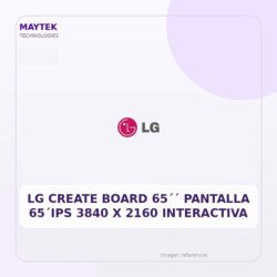 LG Create Board 65" Pantalla Interactiva IPS 3840 X 2160 65"