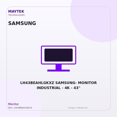 LH43BEAHLGKXZ SAMSUNG- Monitor Industrial | 4K | 43"