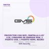 Proyector con WIFI, Pantalla 4.45" LCD, Consumo de Energia 95W, 1 Puerto USB, 1 Puerto HDMI, Negro
