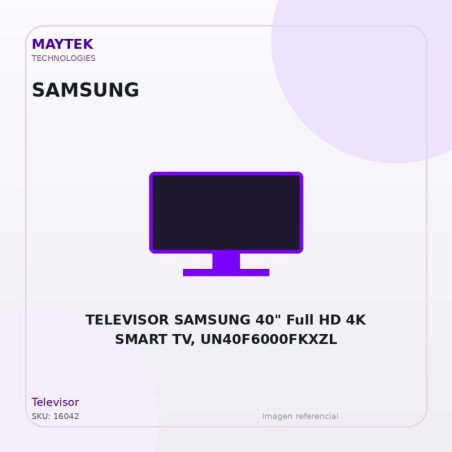 TELEVISOR SAMSUNG 40" Full HD 4K SMART TV UN40F6000FKXZL
