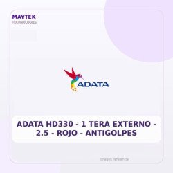 Adata HD330 | 1 TERA Externo | 2.5 | ROJO | Antigolpes