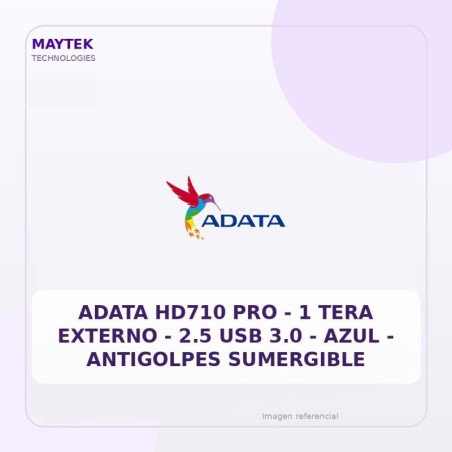 Adata HD710 PRO | 1 TERA Externo | 2.5 USB 3.0 | AZUL | Antigolpes Sumergible